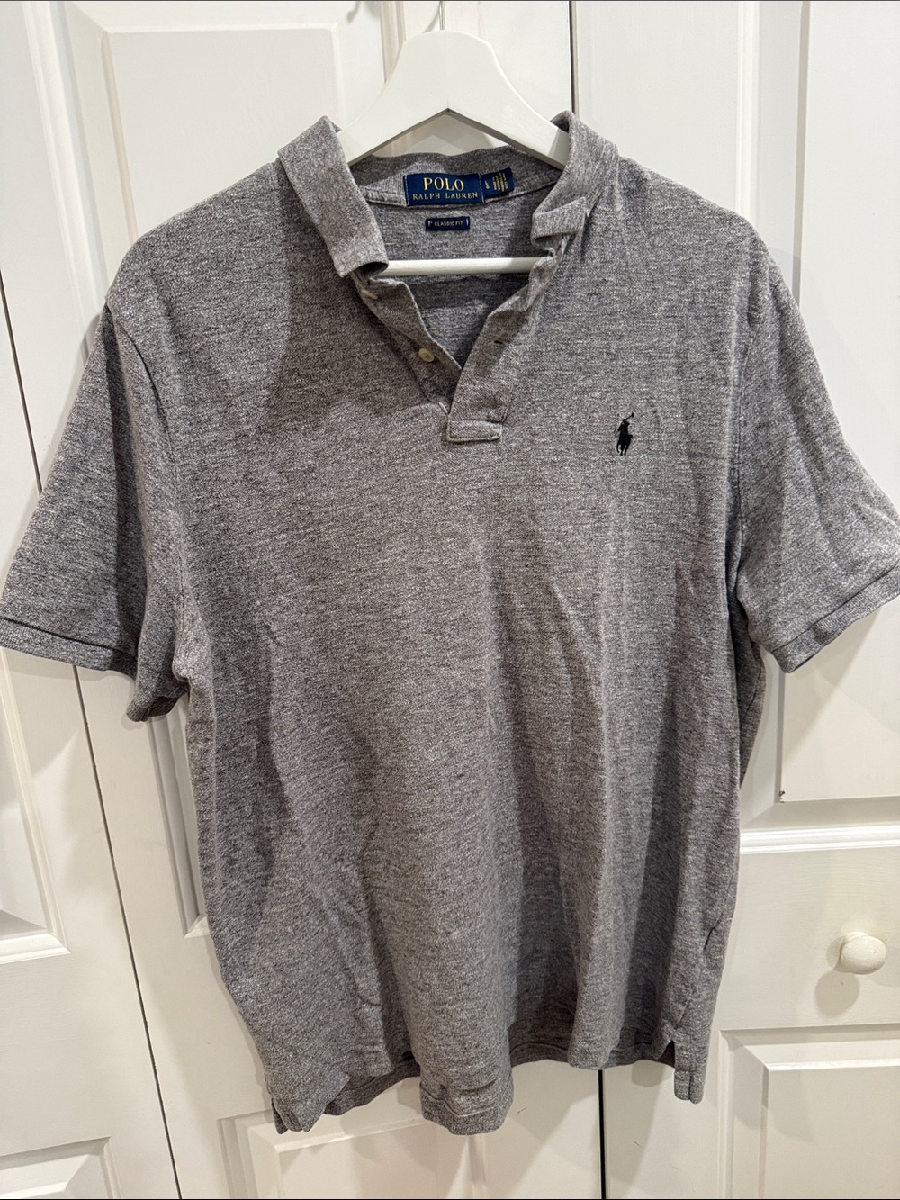 Polo by Ralph Lauren Gray Heather Men's Short Sleeve Polo Shirt